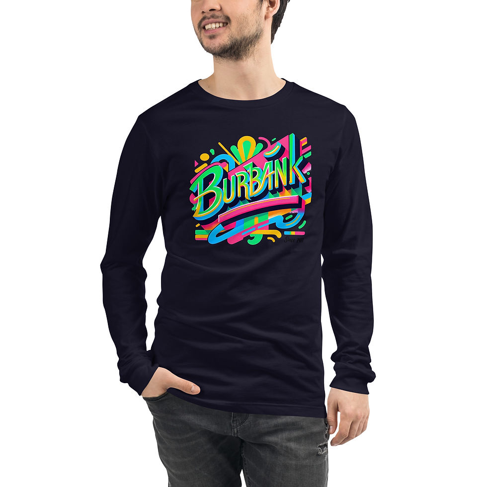 Thumbnail: Unisex Long Sleeve Tee - Burbank In the 90s