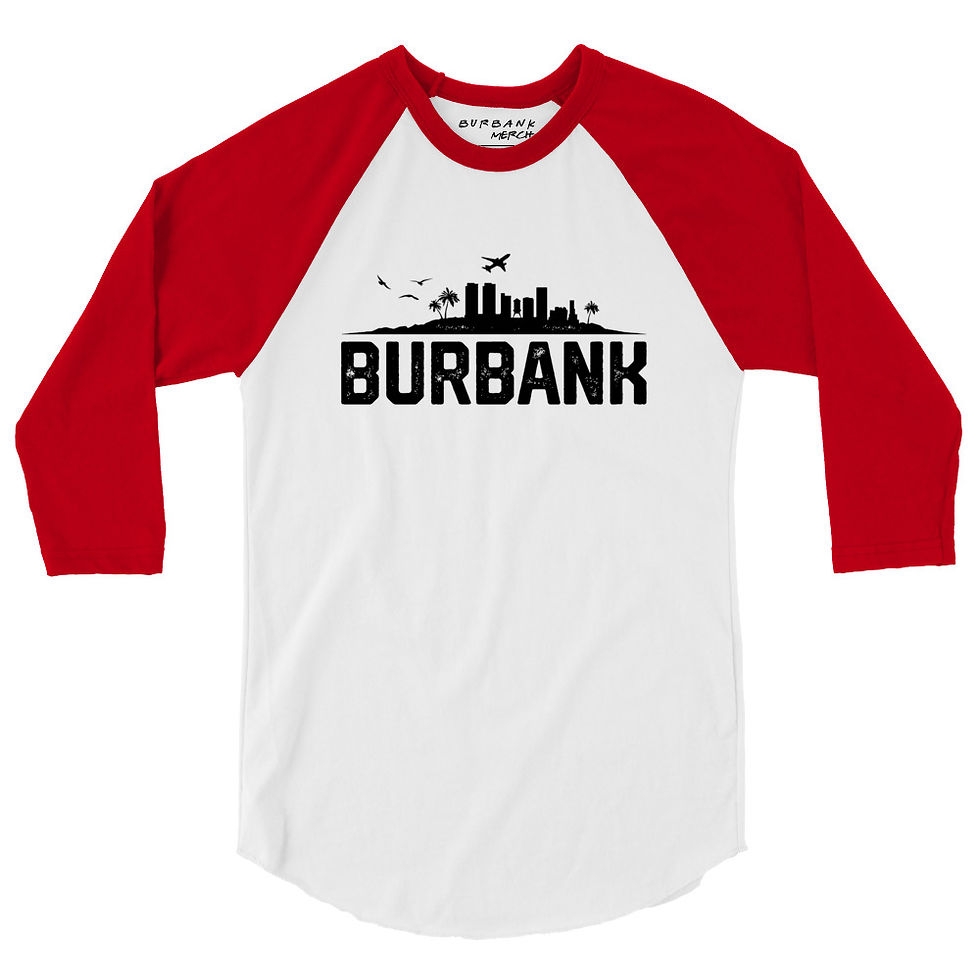 Thumbnail: 3/4 sleeve Raglan Shirt - Burbank Silhouette
