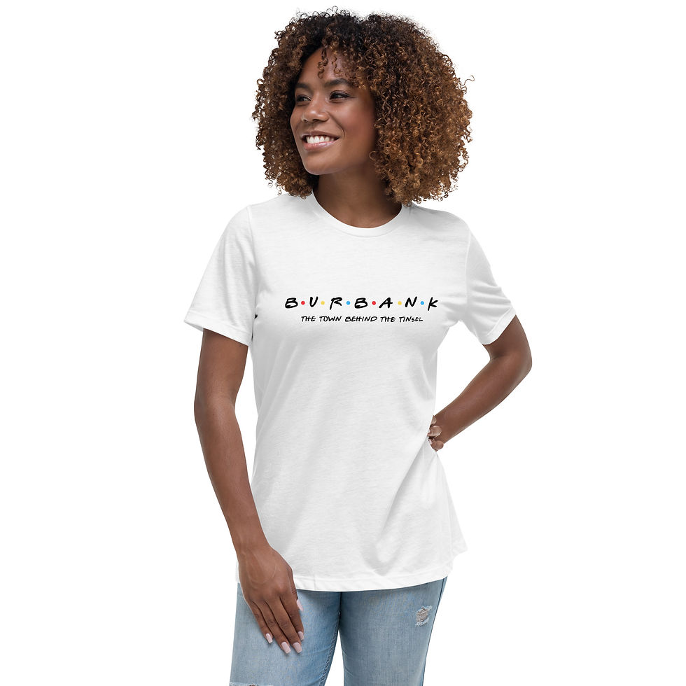 Thumbnail: Women's Relaxed T-Shirt - Town Behind the Tinsel