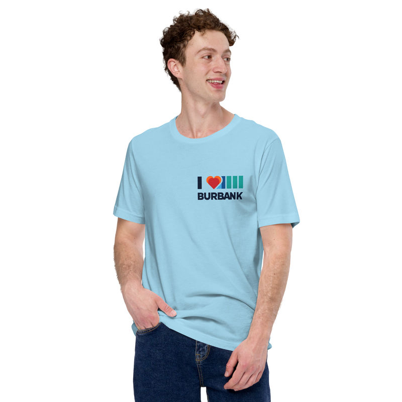 T-shirt- I Love Burbnk, view 3