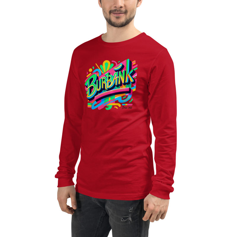 Unisex Long Sleeve Tee - Burbank In the 90s, view 9