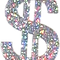 Glitter Dollar Sign