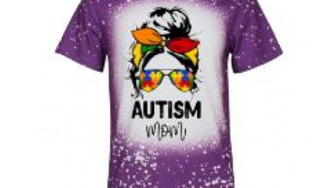 DARK PURPLE TIE DYE L FAUX BLEACH SUBLIMATION SHIRT