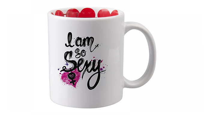 11OZ MOTTO MUG I LOVE YOU IN RED (TIAMO) ENGLISH (BD101-HR) FL-13