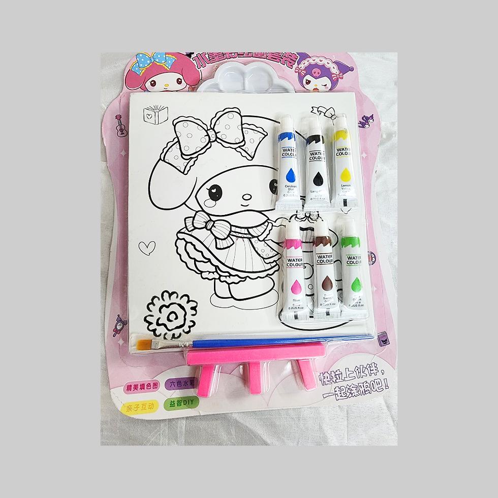 Thumbnail: Bunny coloring kit with paint tubes and brushes