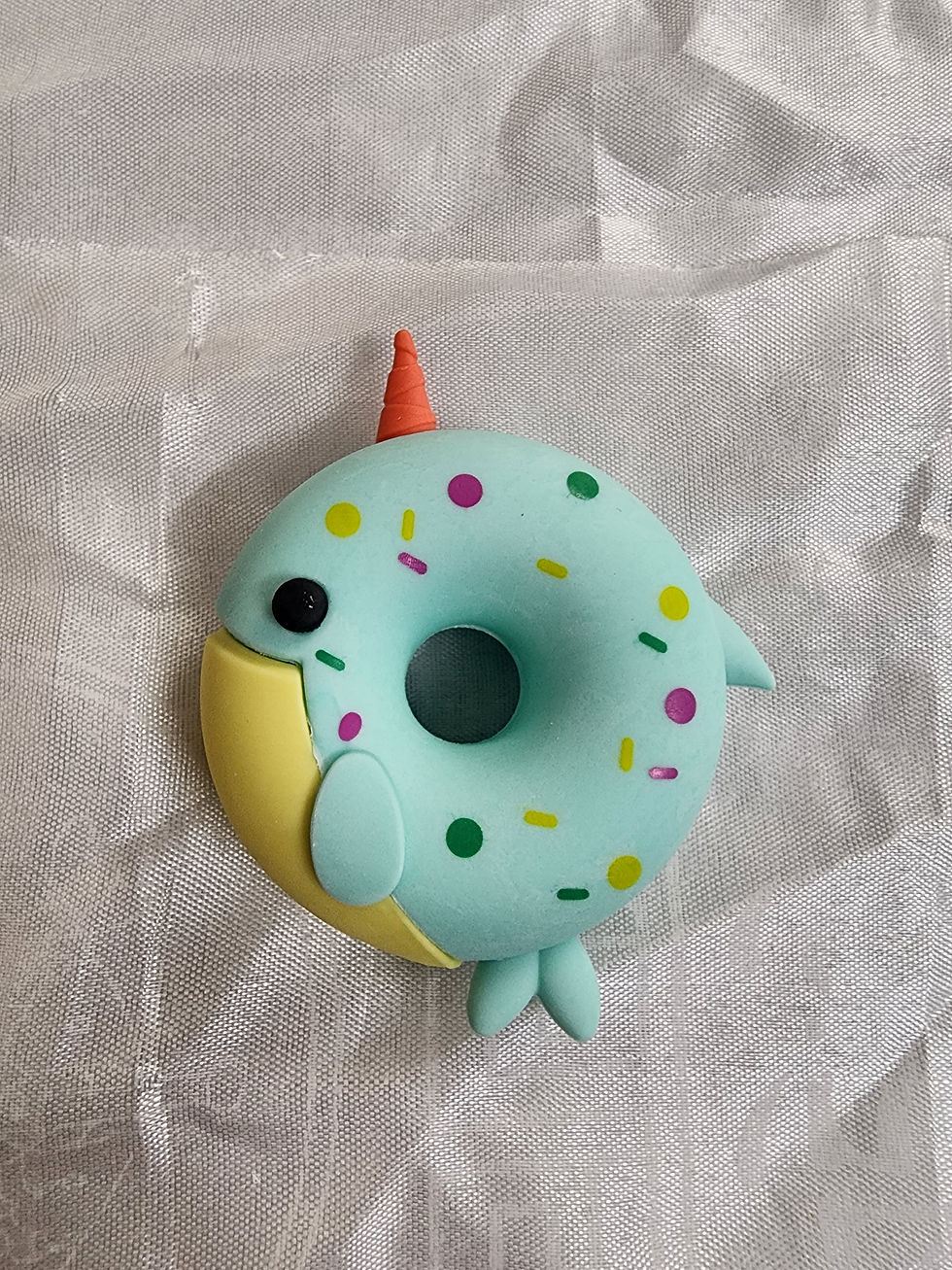 Narwhal Donut Eraser