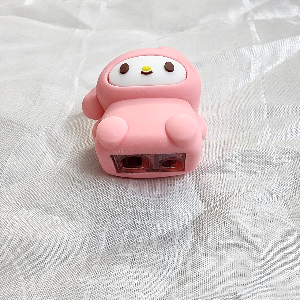 Pink bunny eraser sharpener