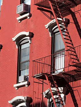 Brick Buildig with fire escapes