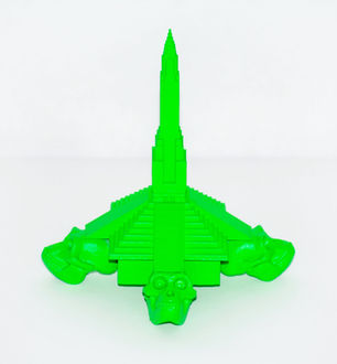 Guardians of Van Alen, 2019
Plastic, resin and wood with spray paint
6 ½ x 6 x 6 inches