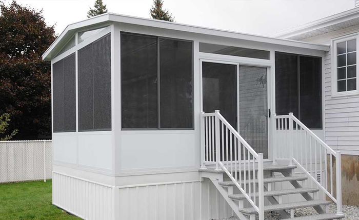 solarium en verre toit isolé