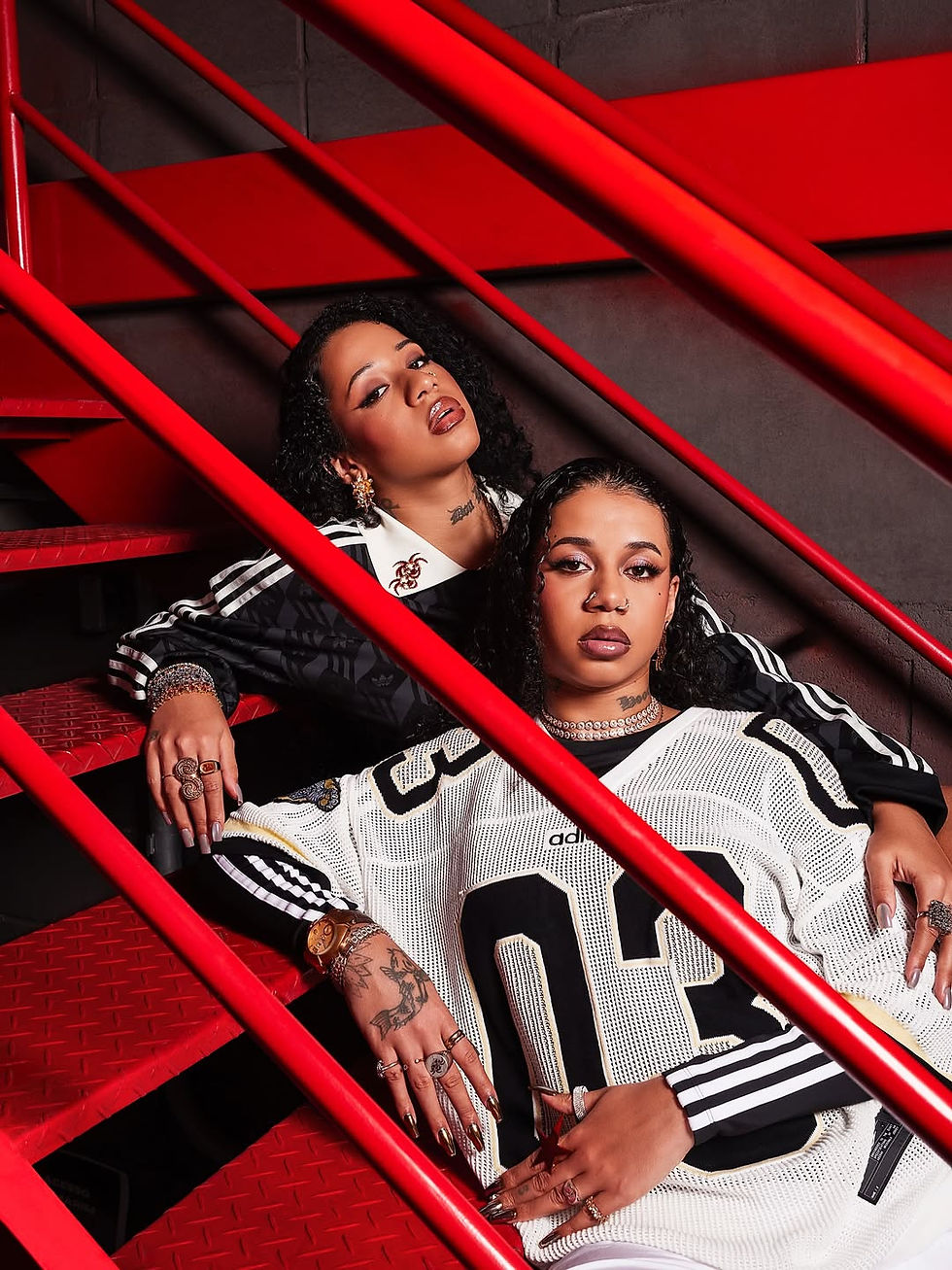 Tasha & Tracie em campanha publicitária para Adidas