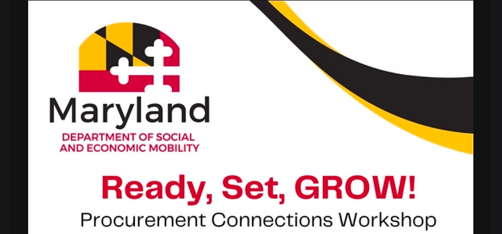 Ready, Set, GROW! Procurement Connections Workshop