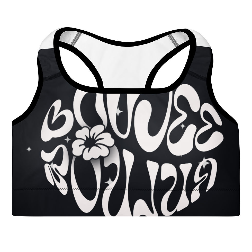 Thumbnail: BOUJEE BOUJUA GRAPHIC Padded Sports Bra