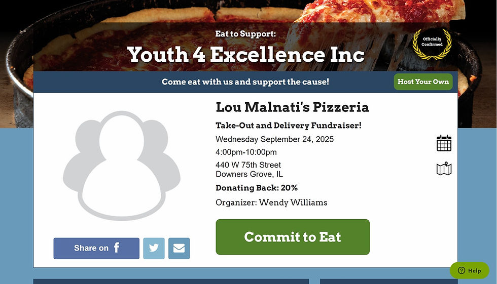Y4E Pizza event