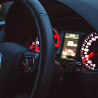 Car Interior with Lights