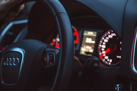 Car Interior with Lights