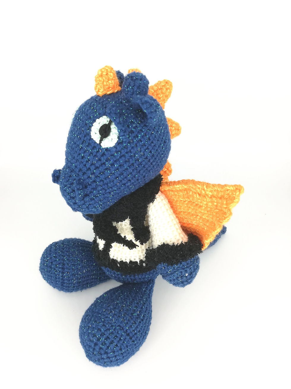 Thumbnail: Amigurumi dragon fait main au crochet
