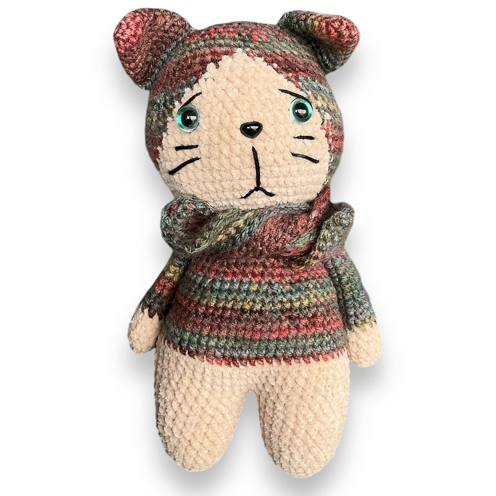 Amigurumi chat fait main au crochet