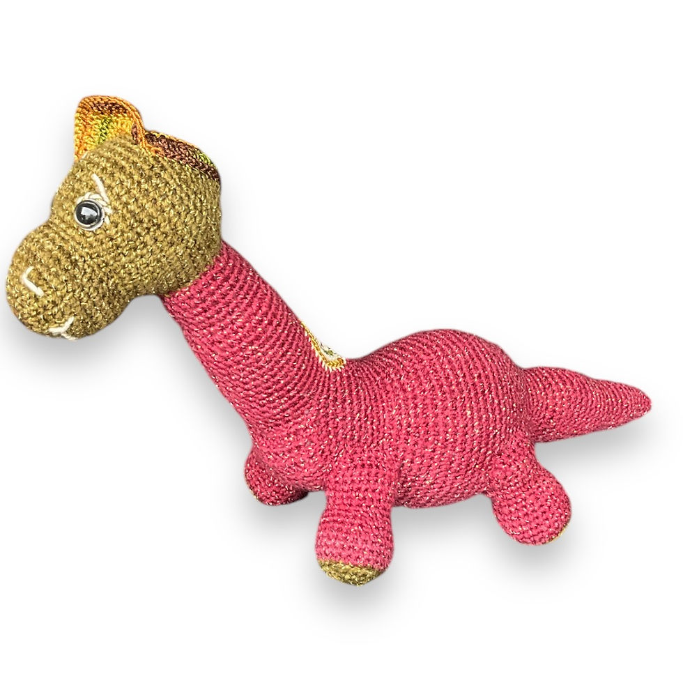 Amigurumi dinosaure fait main au crochet
