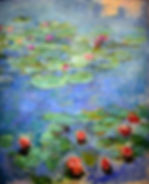 Monet's red waterlillies