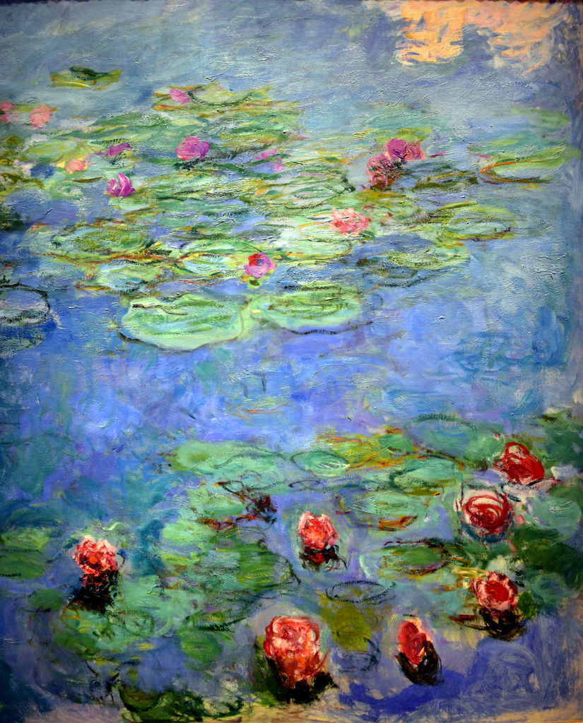 Monet's red waterlillies