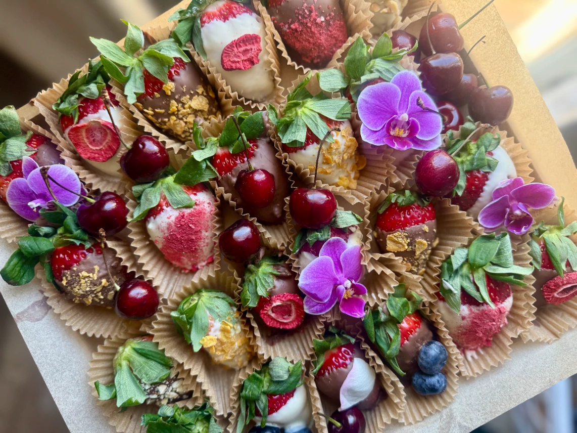 Arranged Food and Objects