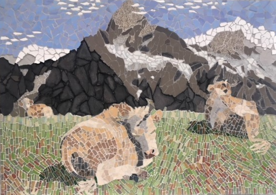 Simmental Cattle under Wetterhorn