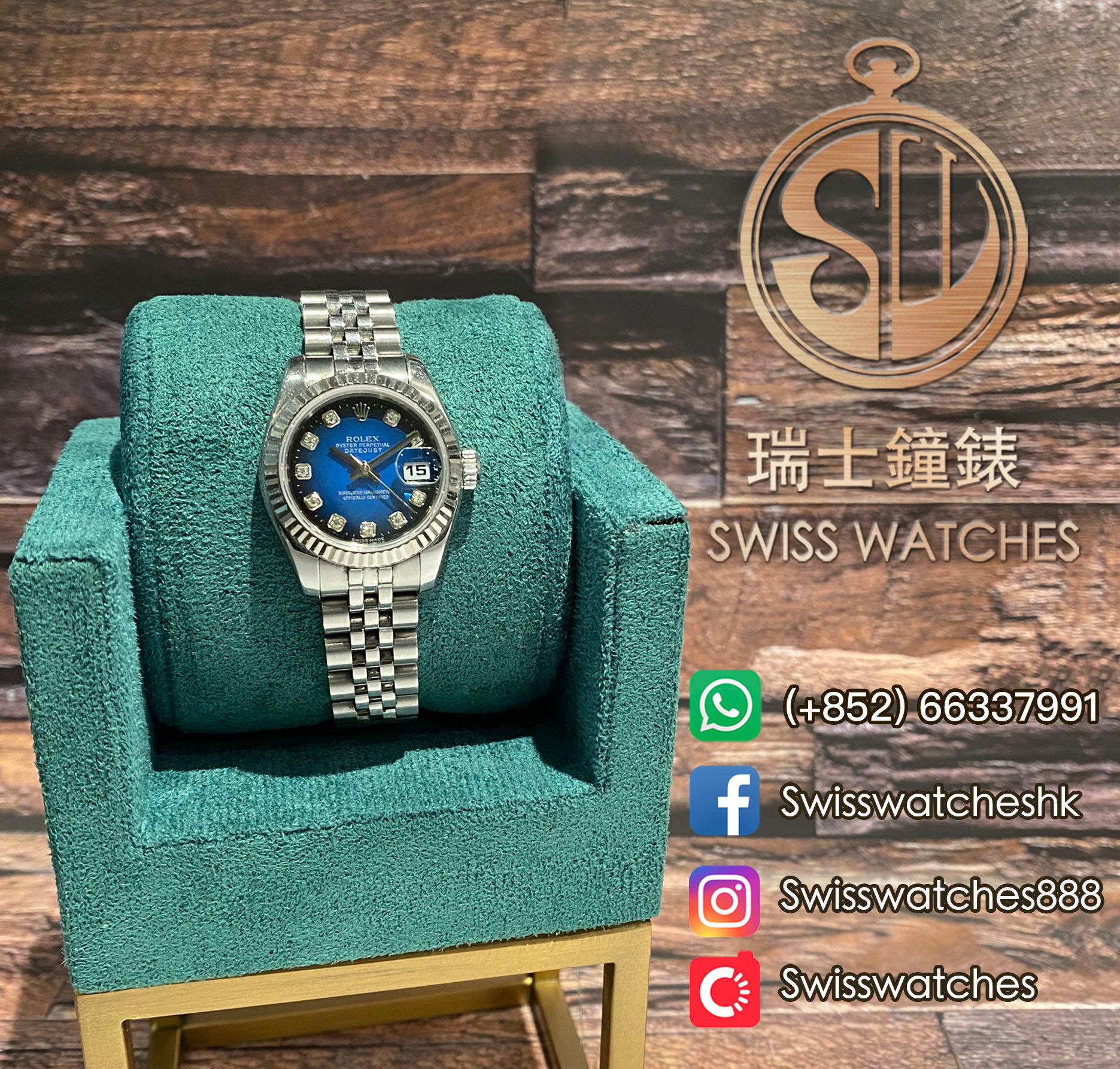 二手 勞力士 Rolex Datejust 179174 藍面  888連紙［D Serial ]