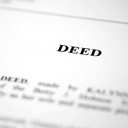 Deed for real estate transfer or transac