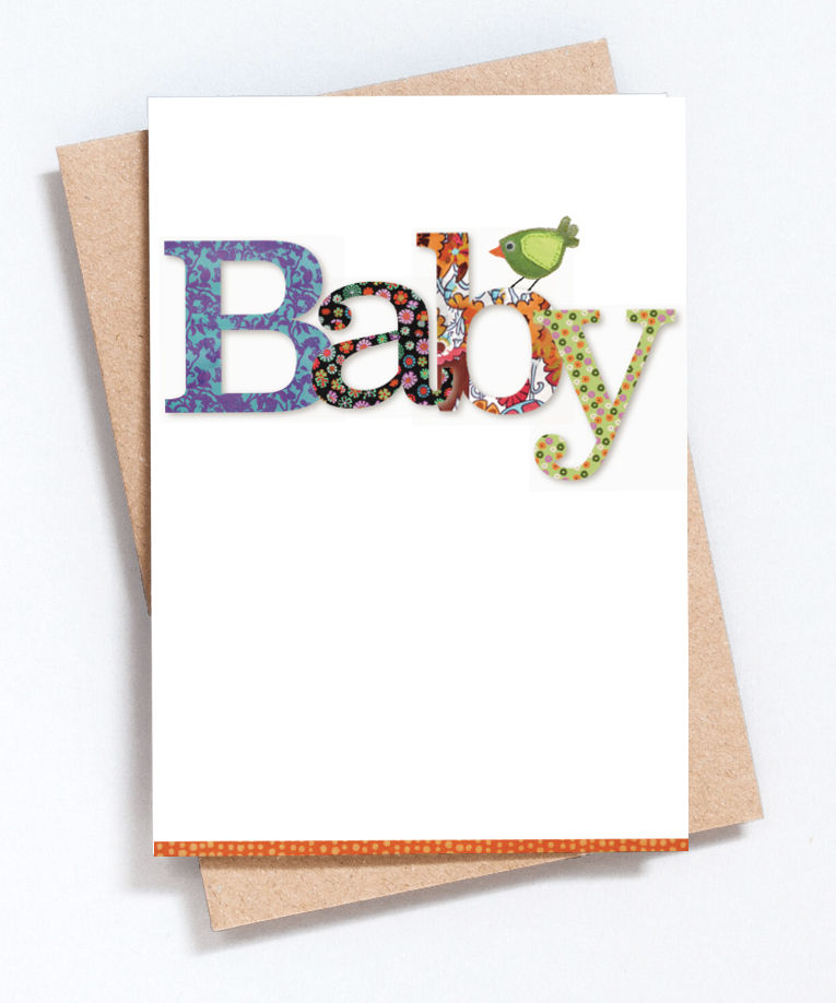 Miniatura: Greeting Card by MollyMac, text reads Baby