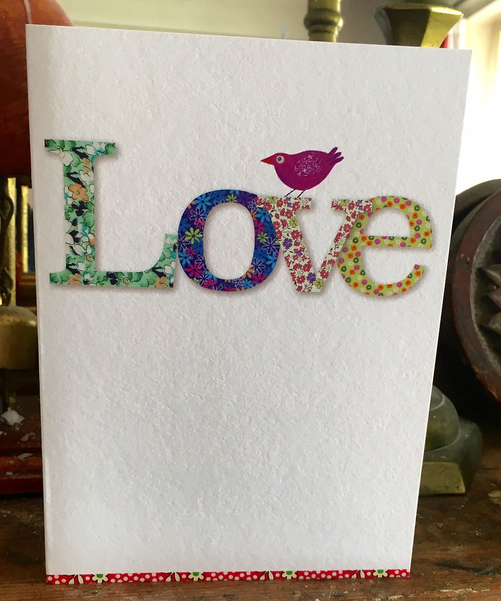Miniaturbild: Greeting Card by MollyMac, with word Love