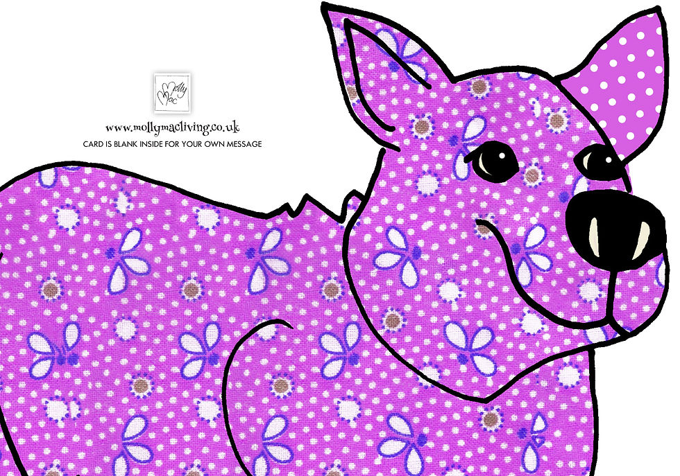 Thumbnail: Purple Corgi card, illustrated by MollyMac