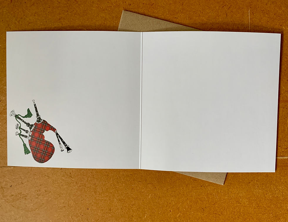 Miniature : Greeting Card | Bagpipes