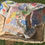 Miniatura: hare tea towel. Printed kitchen towel with collection of hares rabbits