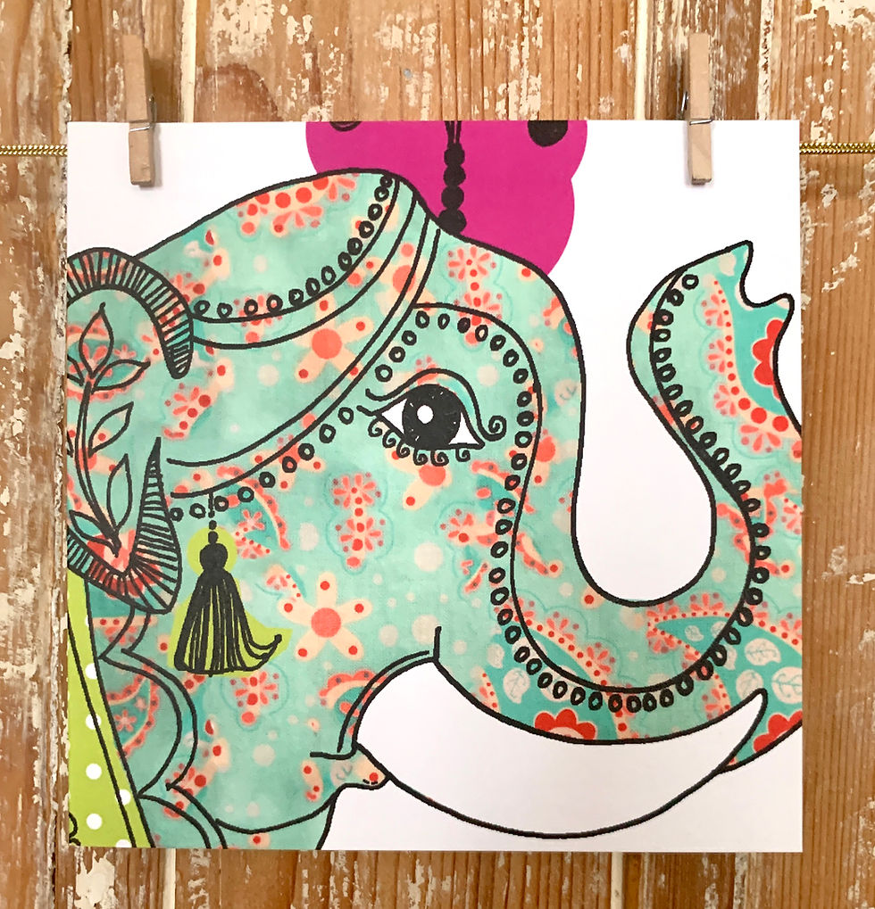 Miniature : Greeting Card | Elephant