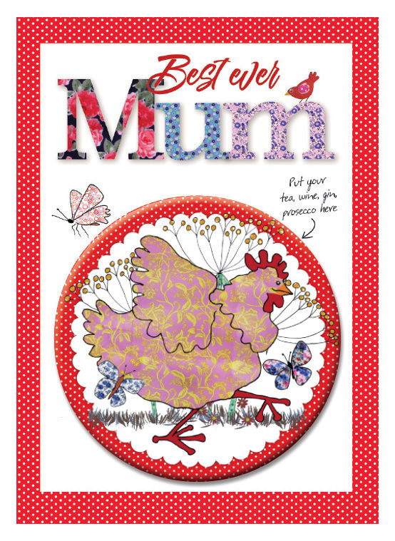 Miniature : Greeting Card and coaster by MollyMac, Best Ever Mum