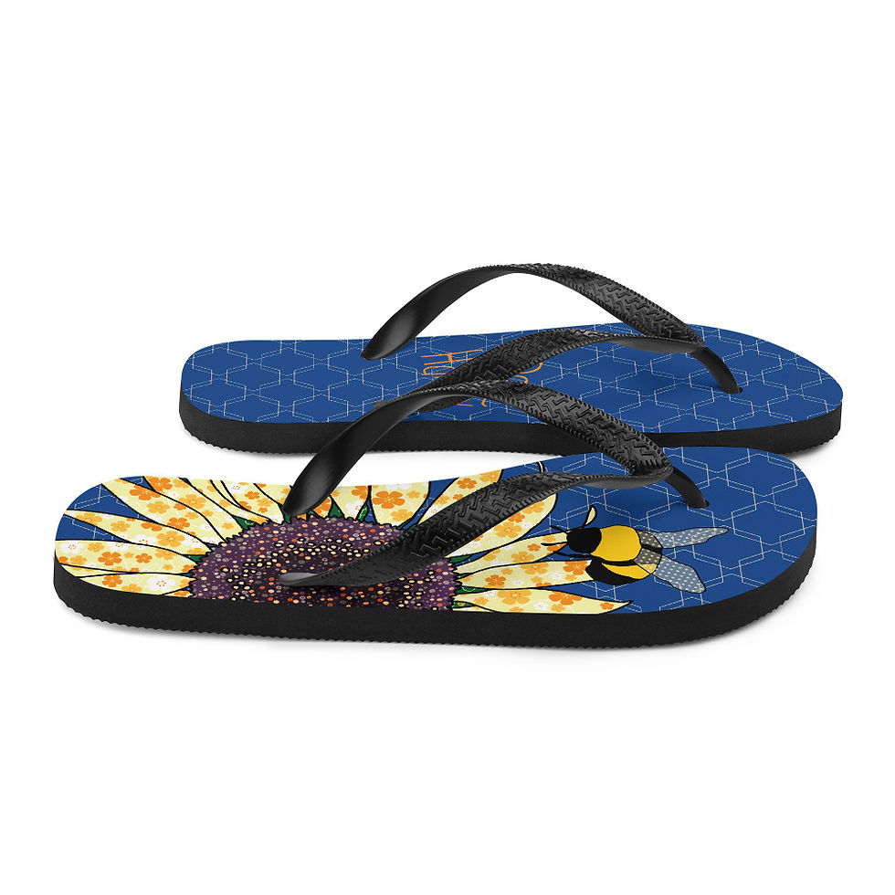 Miniature : Bee Happy Sunflower | Flip-Flops