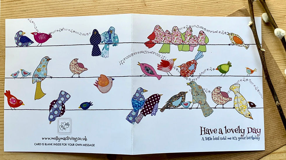 Thumbnail: Garden Birds Birthday Card, by MollyMac