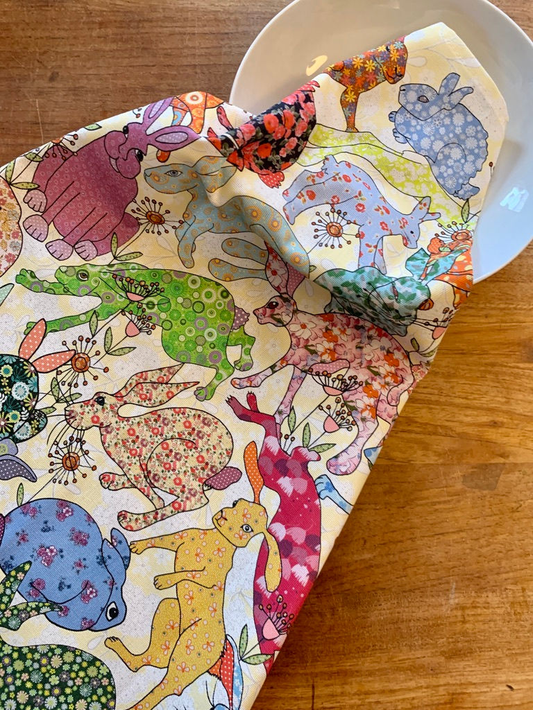 Miniature : Tea towel | Hares | Flick of Hares
