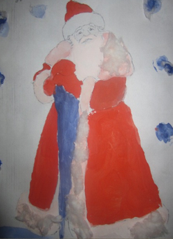 Портрет Дедушки Мороза. Елена Х.