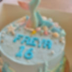 Mermaid themed cake