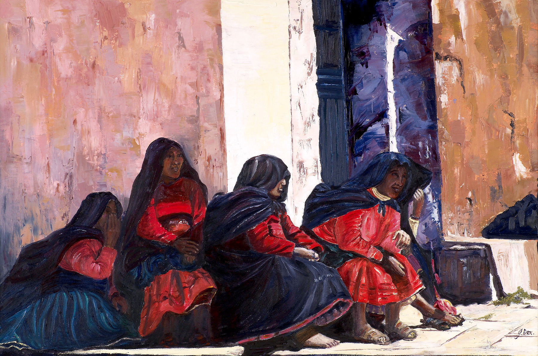 Los Mujeres de Taquile Limited Edition Print