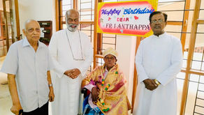 Very Rev. Fr. I. Anthappa was felicitated on his 90th Birthday!