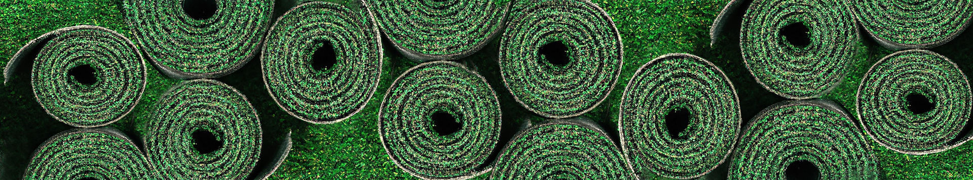 Custom painted turf and Branded artificial turf rolls for you to buy!