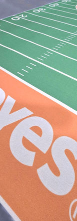 branded printed carpet flooring with custom logo graphics for retail environments