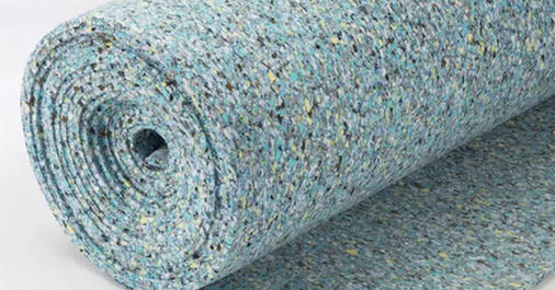 carpet and vinyl floor padding in different heights and densities for retail and commercial flooring
