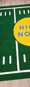 Custom painted turf for High Noon