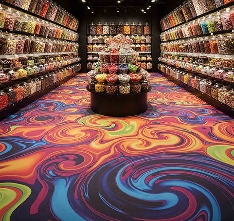 Custom Printed retail flooring