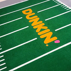 Custom Painted Turf Dunkin Football Field For dunkin