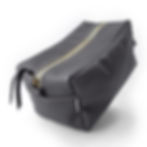 Thumbnail: Black Upcycled Cosmetic Bag View 1